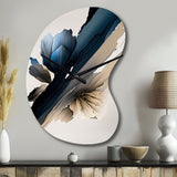 Hyperrealistic Peony Flowers III - Asymmetric Metal Wall Clock