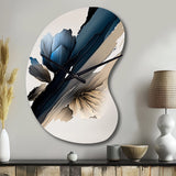 Hyperrealistic Peony Flowers III - Asymmetric Metal Wall Clock