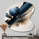 Hyperrealistic Peony Flowers III - Asymmetric Metal Wall Clock