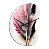 Gerbera Hyperrealistic Flowers V - Asymmetric Metal Wall Clock