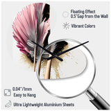 Gerbera Hyperrealistic Flowers V - Asymmetric Metal Wall Clock