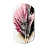 Gerbera Hyperrealistic Flowers V - Asymmetric Metal Wall Clock