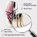 Gerbera Hyperrealistic Flowers V - Asymmetric Metal Wall Clock