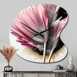 Gerbera Hyperrealistic Flowers V - Asymmetric Metal Wall Clock