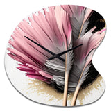 Gerbera Hyperrealistic Flowers V - Asymmetric Metal Wall Clock