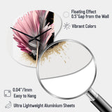 Gerbera Hyperrealistic Flowers V - Asymmetric Metal Wall Clock