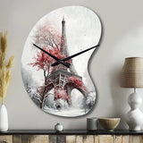 Fall Scenery In The City III - Asymmetric Metal Wall Clock