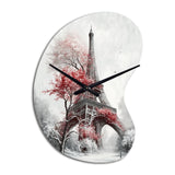Fall Scenery In The City III - Asymmetric Metal Wall Clock