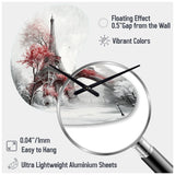 Fall Scenery In The City III - Asymmetric Metal Wall Clock