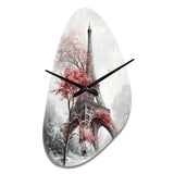 Fall Scenery In The City III - Asymmetric Metal Wall Clock