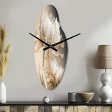 Peony Flower I - Asymmetric Metal Wall Clock