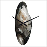 Peony Flower III - Asymmetric Metal Wall Clock