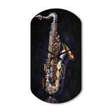 Saxophone I - Asymmetric Metal Wall Clock