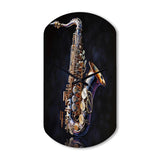 Saxophone I - Asymmetric Metal Wall Clock