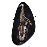 Saxophone I - Asymmetric Metal Wall Clock