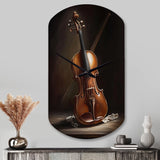 Violin I - Asymmetric Metal Wall Clock