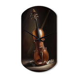 Violin I - Asymmetric Metal Wall Clock