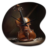Violin I - Asymmetric Metal Wall Clock