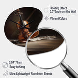 Violin I - Asymmetric Metal Wall Clock
