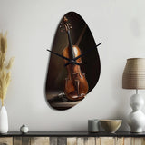 Violin I - Asymmetric Metal Wall Clock