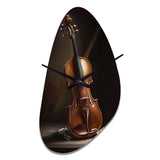 Violin I - Asymmetric Metal Wall Clock