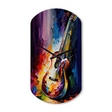 Guitar On Stage I - Asymmetric Metal Wall Clock