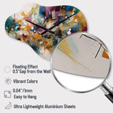 Golden Explosion Triangles I - Asymmetric Metal Wall Clock