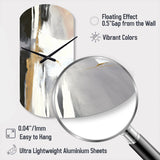 Black And Gold Harmony Of Marble VI - Asymmetric Metal Wall Clock