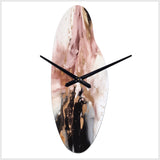 Pink Gold Marble Texture I - Asymmetric Metal Wall Clock