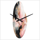 Pink Gold Marble Texture II - Asymmetric Metal Wall Clock