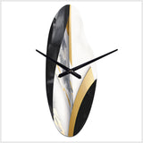 Marble Painting Shapes - Asymmetric Metal Wall Clock