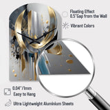 Abstract Shapes And Lines I - Asymmetric Metal Wall Clock