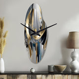 Abstract Shapes And Lines I - Asymmetric Metal Wall Clock