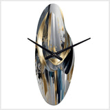 Abstract Shapes And Lines I - Asymmetric Metal Wall Clock