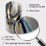 Abstract Shapes And Lines I - Asymmetric Metal Wall Clock