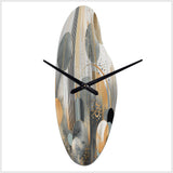 Abstract Shapes And Lines II - Asymmetric Metal Wall Clock