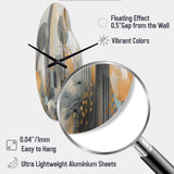 Abstract Shapes And Lines II - Asymmetric Metal Wall Clock