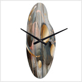 Abstract Shapes And Lines III - Asymmetric Metal Wall Clock