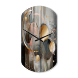 Abstract Shapes And Lines III - Asymmetric Metal Wall Clock