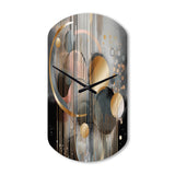 Abstract Shapes And Lines III - Asymmetric Metal Wall Clock