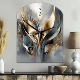 Abstract Shapes And Lines IV - Asymmetric Metal Wall Clock