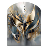 Abstract Shapes And Lines IV - Asymmetric Metal Wall Clock