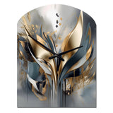 Abstract Shapes And Lines IV - Asymmetric Metal Wall Clock
