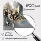 Abstract Shapes And Lines IV - Asymmetric Metal Wall Clock
