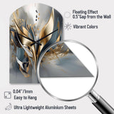 Abstract Shapes And Lines IV - Asymmetric Metal Wall Clock
