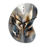 Abstract Shapes And Lines IV - Asymmetric Metal Wall Clock