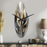 Abstract Shapes And Lines IV - Asymmetric Metal Wall Clock