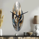 Abstract Shapes And Lines IV - Asymmetric Metal Wall Clock