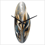 Abstract Shapes And Lines IV - Asymmetric Metal Wall Clock