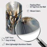 Abstract Shapes And Lines IV - Asymmetric Metal Wall Clock